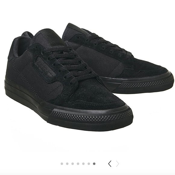 adidas continental vulc all black